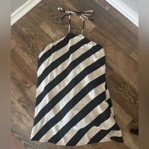 Gianni Bini Striped Halter Romper/Dress